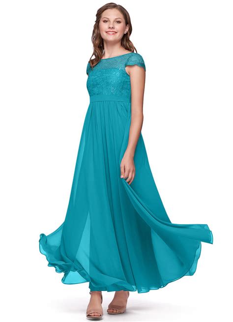 Jade Azazie Silvermist Junior Bridesmaid Dresses Azazie