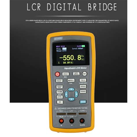 Et Et Et Et Multifunction Handheld Lcr Digital Bridge Meter