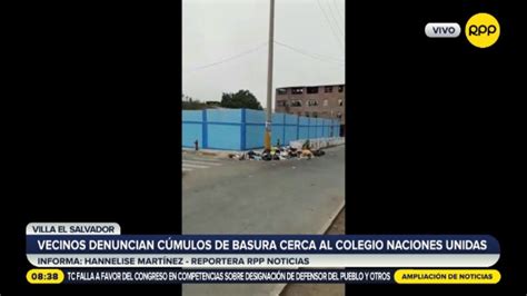 Villa El Salvador Vecinos Denuncian Acumulación De Basura A Un Lado