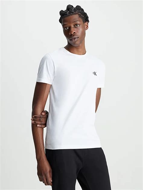 Slim T Shirt Aus Baumwolle Calvin Klein® J30j314544yaf