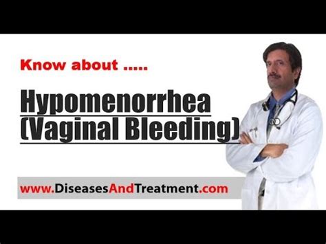 Hypomenorrhea (Vaginal Bleeding) : Causes, Symptoms, Diagnosis ...