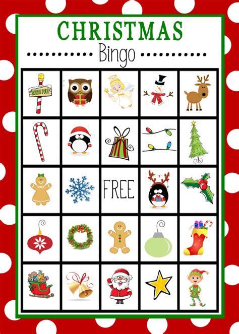 Free Printable Christmas Bingo Game – Fun-Squared