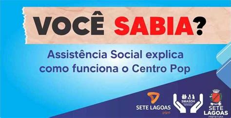 Cecon Prefeitura Municipal De Sete Lagoas Voc Sabia Assist Ncia