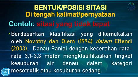 teknik sitasi  penulisan karya tulis ilmiah ub