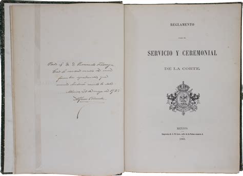 Reglamento Para El Servicio Y Ceremonial De La Corte 3 Museos