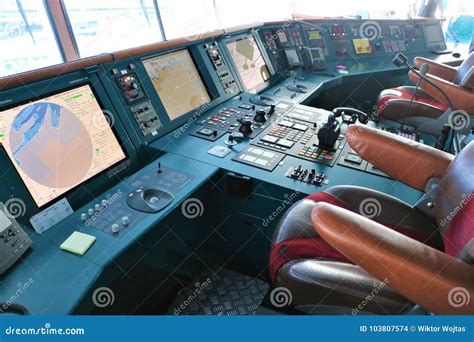 Cruise Ship Control Panel Editorial Stock Image Image Of