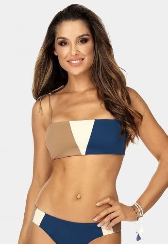 Bandeau Biustonosz G Ra Od Bikini Typu Szarfa Stonowane Kolory