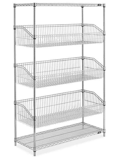 Wire Basket Shelving 48 X 18 X 72 H 8332 Uline