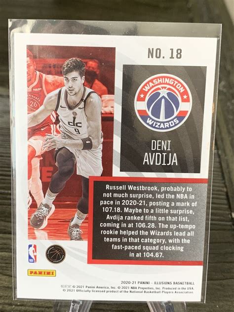 2020 21 Panini Illusions DENI AVDIJA Instant Impact Rookie RC 18