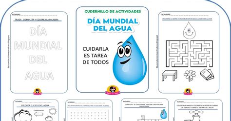 Educando con la Maestra Cuadernillo Actividades Día Mundial del Agua