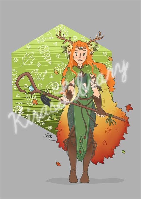 Keyleth Half Elf Druid Inspired By Critical Role Vox Machina