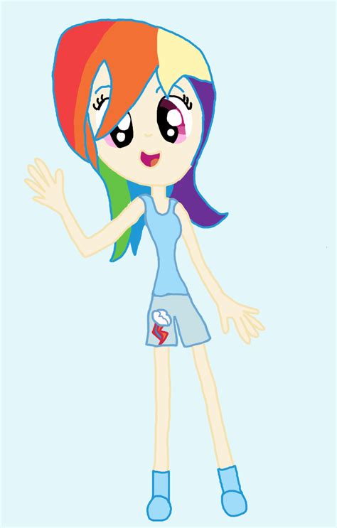 Human Rainbow Dash By Dragonpony On Deviantart