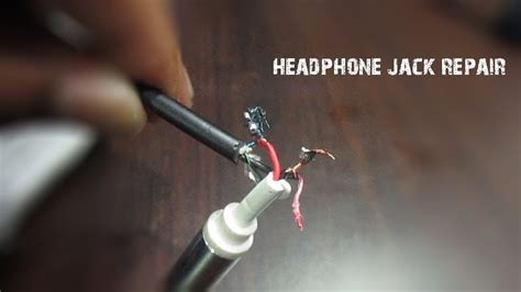 How To Repair A Broken Headphones Jack Youtube