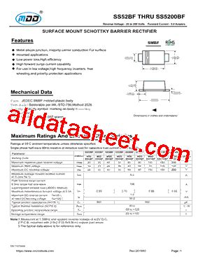 Ss Bf Datasheet Pdf Microdiode Electronics Jiangsu Co Ltd