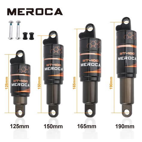 MEROCA Fahrrad Hinten Stoßdämpfer 125 150 165 190mm 전기 롤러 Stoßdämpfer