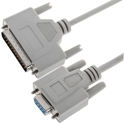 CableMarkt Cavo Null Modem Seriale Con Connettori DB9 Femmina E DB25