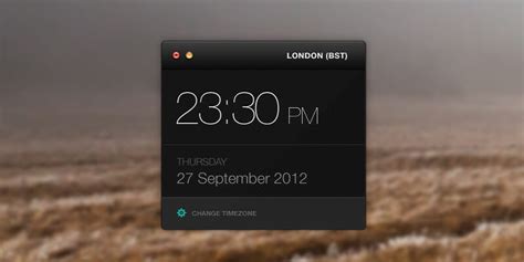 Minimal Clock & Date Widget PSD | Bypeople