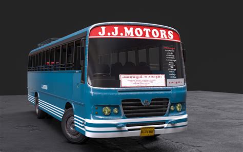 Jobin Jose Kerala Bus 3d Model