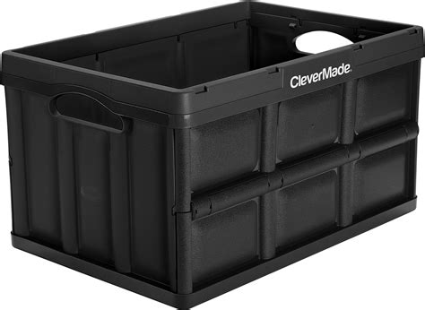 Clevermade Caja De Almacenamiento Plegable Color Negro Unidades