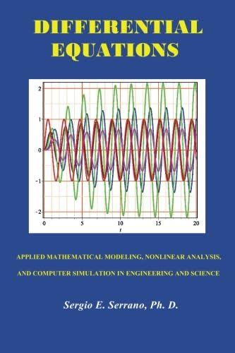 Differential Equations Applied Mathematical Modeling Nonlinear