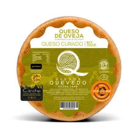 Cu A Cuarto Queso Curado Leche Cruda Oveja Quesos Quevedo Pz G