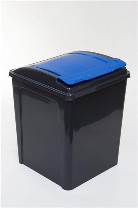 Lift Top Recycling Bin With Coloured Lids 50l Bhma