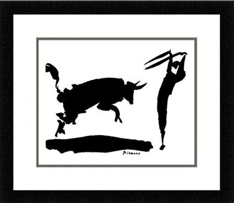 Framed The Bullfight Iii By Pablo Picasso 14x11 Art Print Poster Wall Decor Mat For Sale Online