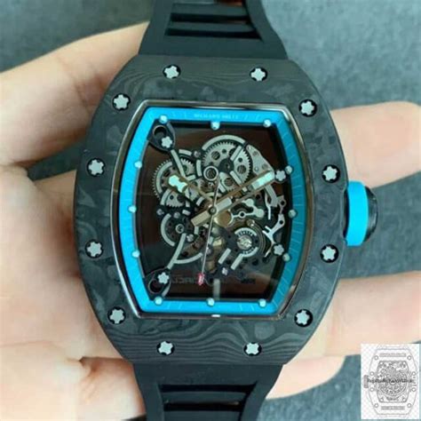 Replica RM 055 V2 Carbon Fiber Skeleton Dial