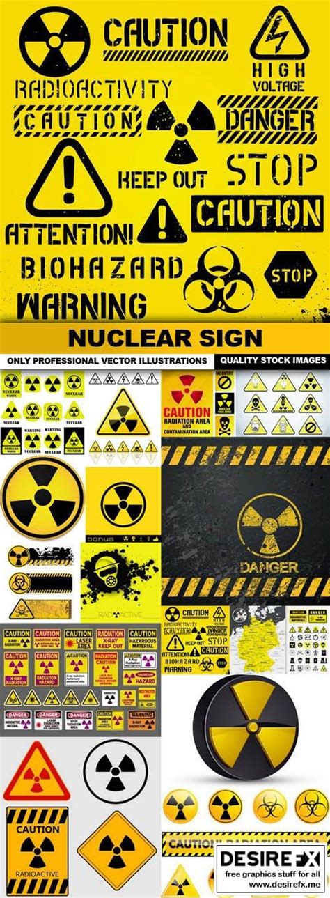 Desire FX 3d models | Nuclear Sign Vector