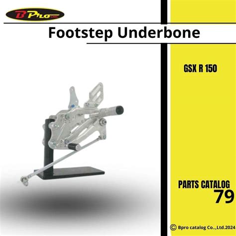 Footstep Underbone Gsx Silver Bpro Racing