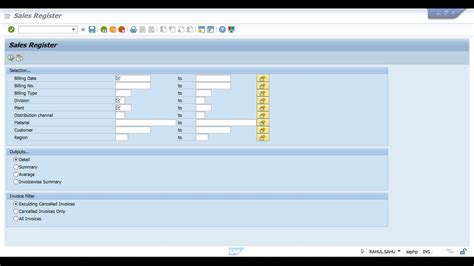 How To Check Sales Register In Sap How To Check Sales Report In Sap