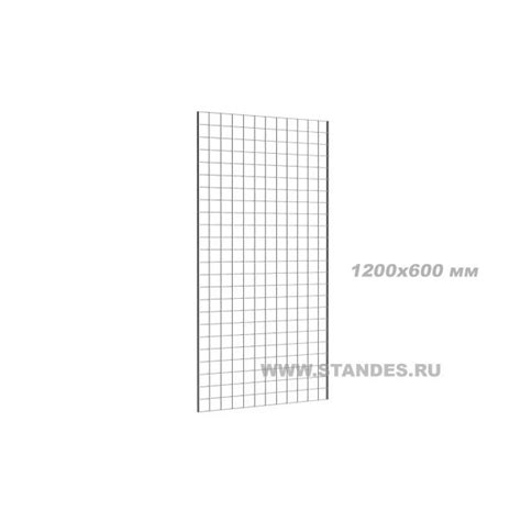 Сетка торговая настенная с двойной окантовкой. Белая, 1200*600 мм. В ...