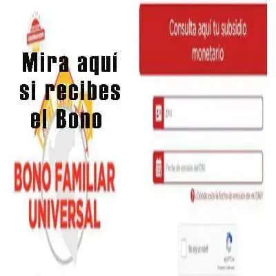 Mira aquí si recibes el Bono Familiar Universal Perú 2024 elyex