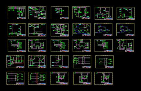 Electrical Drawings DWG Block for AutoCAD | Autocad, Autocad tutorial ...