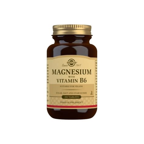 Solgar Magnezijum S Vitamin B Tablete A On Line Apoteka Jankovi