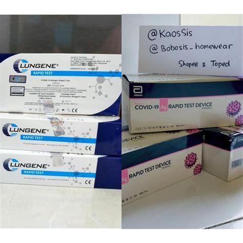 Jual Alat Test Swab Antigen Lungene Clungene Biru Satuan Shopee Indonesia