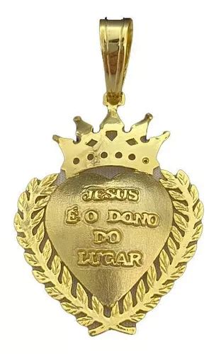 Dije De Oro Tojoia K Pingente Jesus O Dono Gg Banhado A Ouro K Y