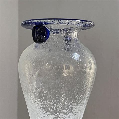 Mid Century Hand Blown Glass Flower Vase For Sale At 1stdibs