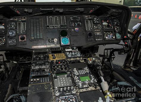 Cockpit of Sikorsky UH-60 Black Hawk Helicopter Photograph by David ...