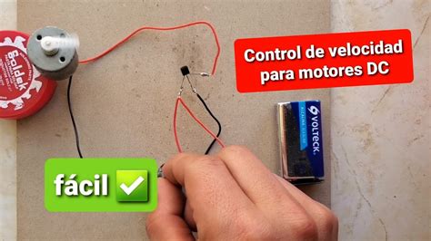 Como Controlar La Velocidad De Un Motor Dc Youtube