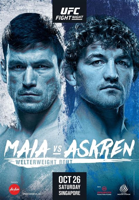 Ufc Fight Night Maia Vs Askren The Poster Database Tpdb