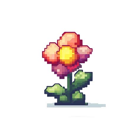 Premium Ai Image Pixel Art Flower By Pixelplantmaster