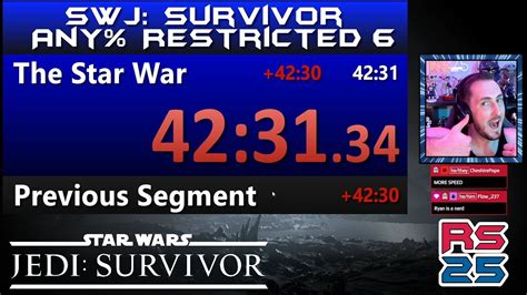 Star Wars Jedi Survivor Speedrun Ng Any Restricted Youtube