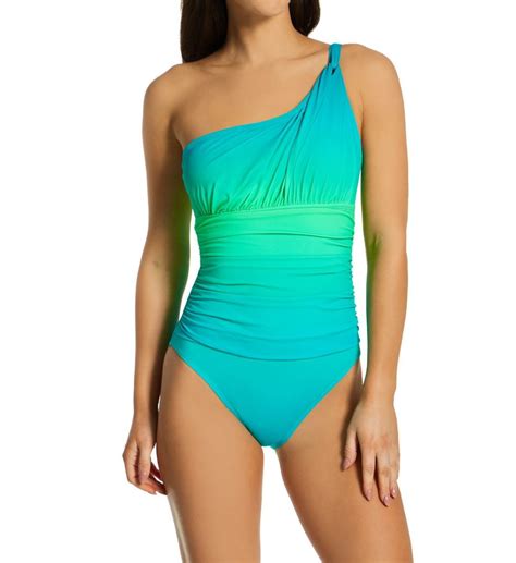 Womens Bleu Rod Beattie B23785 Cool Breeze One Shoulder Mio One Piece