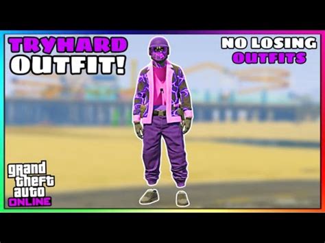 Easy Purple Joggers Invisible Torso Glitch Tryhard Modded Outfit No