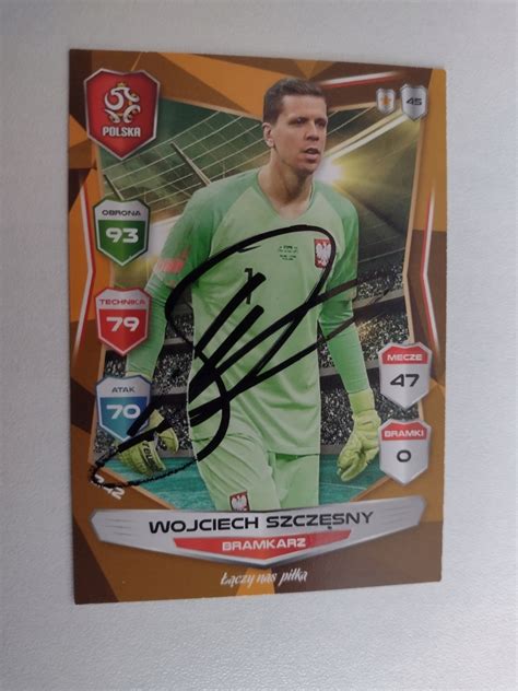 Karta Panini Autograf Polska Wojciech Szcz Sny Pzpn