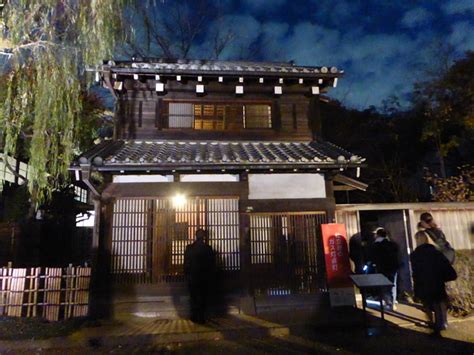 江戸東京たてもの園で「紅葉とたてもののライトアップ」を見てきました プール雨