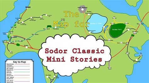 My Map Of The Island Of Sodor Sodor Classic Mini Stories A Map