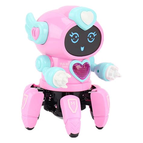 GEjnmdty Kids Smart Robot Toy Mini Robot Singing Dancing Movable Interactive Robot Toy for ...