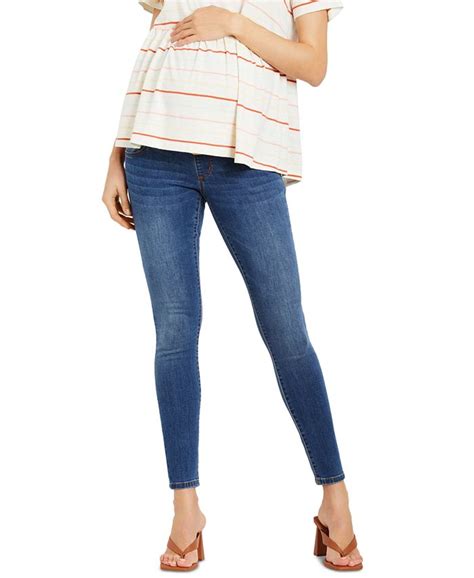 Jessica Simpson Over The Bump Maternity Skinny Denim Jeans Macys